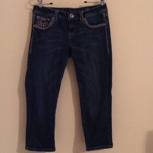 LA idol USA sz 7 cropped  jeans waist 30 length 18